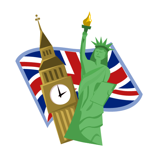 liberty statue, UK flag, Big Ben